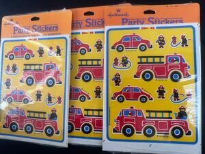 (6) VTG Hallmark and other Firefighter Stickers